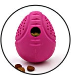 Balle culbuto distributeur de croquettes pour chien