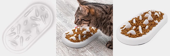 Gamelle anti glouton plateau chat
