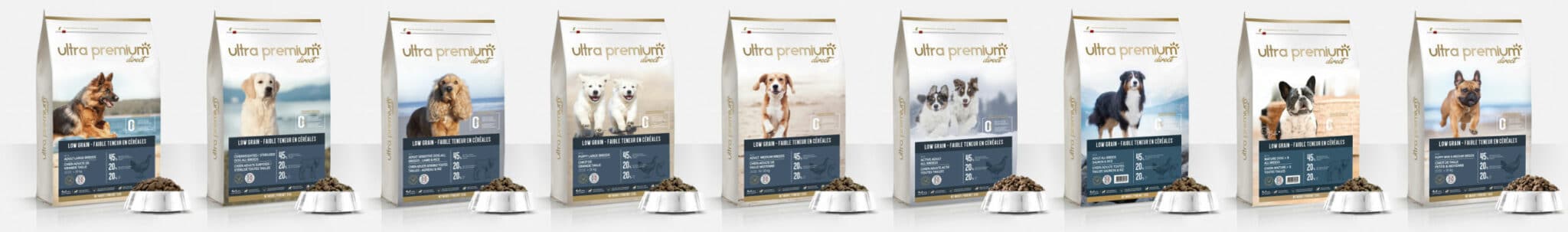 Gamme de croquettes Ultra Premium Direct chien