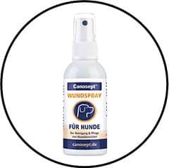 Antiseptique Canosept pour les plaies du chien