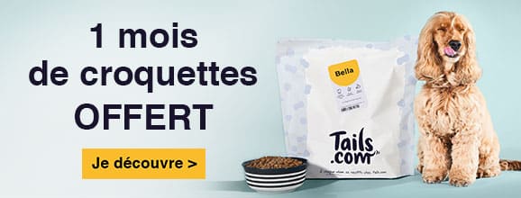 Code promo 1 mois de croquettes offert Tails